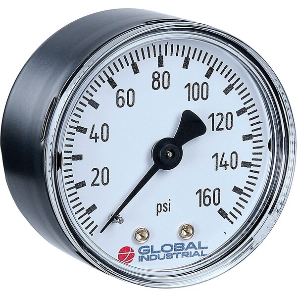Global Industrial 2-1/2 Pressure Gauge, 100 PSI/KPA, 1/4 NPT CBM, Steel B2781307 - main